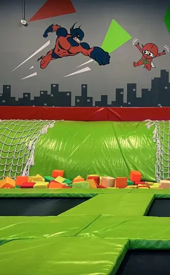 15 батутов на детской арене